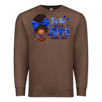 Chestnut sorority colors it's the self love for me afro wom Premium Sweatshirt - texasbilliewilder