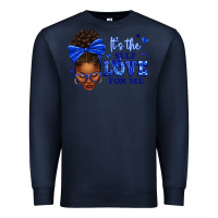 Navy sorority colors it's the self love for me afro wom Premium Sweatshirt - texasbilliewilder