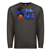 Smoke sorority colors it's the self love for me afro wom Premium Sweatshirt - texasbilliewilder