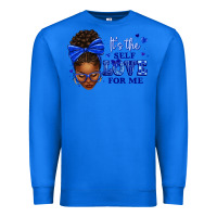 True Royal sorority colors it's the self love for me afro wom Premium Sweatshirt - texasbilliewilder