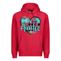 Cardinal auntie leopard turquoise heart Premium Hoodie - JahusDesignShop