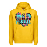 Lemon auntie leopard turquoise heart Premium Hoodie - JahusDesignShop