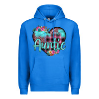 True Royal auntie leopard turquoise heart Premium Hoodie - JahusDesignShop
