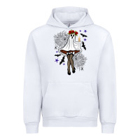 White freak ghost halloween Urban Hoodie - BundleAndBundleShop