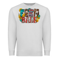 Dove Grey farm babe Premium Sweatshirt - Zillion Design Studio