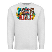 Oatmeal Heather farm babe Premium Sweatshirt - Zillion Design Studio