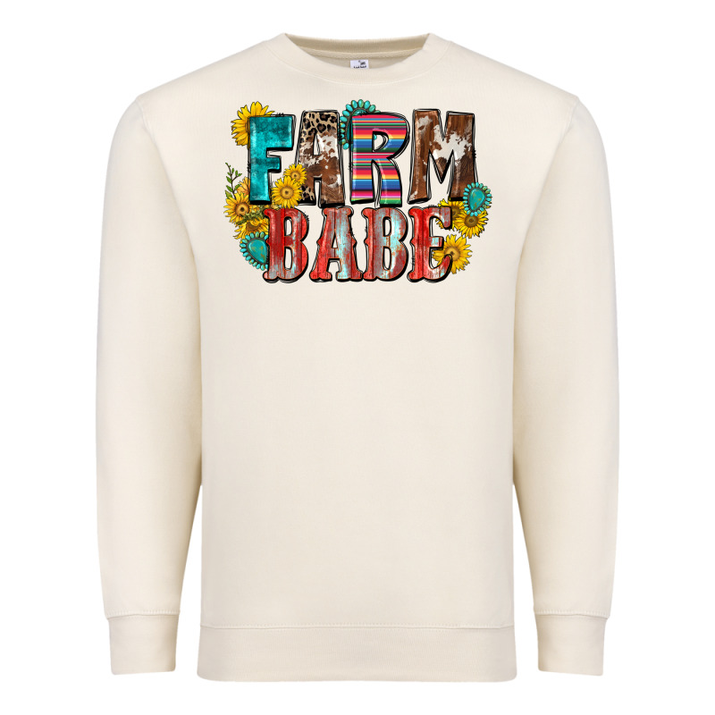 Farm Babe Premium Sweatshirt by Zillion Design Studio | Teevron