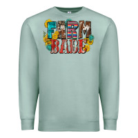 Seafoam farm babe Premium Sweatshirt - Zillion Design Studio