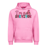 Fuchsia Pink i'm a survivor Urban Hoodie - JahusDesignShop