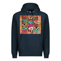 Navy auntie heifer Premium Hoodie - JahusDesignShop