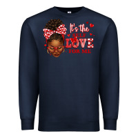 Navy sorority colors red and white it's the self love f Premium Sweatshirt - texasbilliewilder