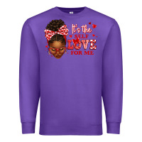 Purple sorority colors red and white it's the self love f Premium Sweatshirt - texasbilliewilder