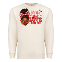 Sandshell sorority colors red and white it's the self love f Premium Sweatshirt - texasbilliewilder
