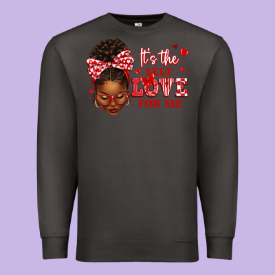 Premium Sweatshirt sorority colors red and white it's the self love f