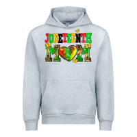 Heather Grey juneteenth mom Urban Hoodie - AdoDesignShop