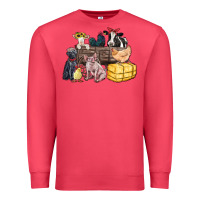 Cardinal farm animals wagon Premium Sweatshirt - Zillion Design Studio