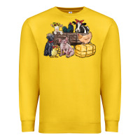 Lemon farm animals wagon Premium Sweatshirt - Zillion Design Studio