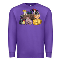 Purple farm animals wagon Premium Sweatshirt - Zillion Design Studio