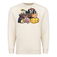 Sandshell farm animals wagon Premium Sweatshirt - Zillion Design Studio