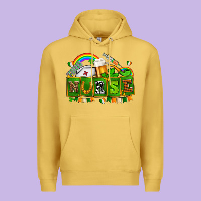 St Patricks Nurse Premium Hoodie Designed By Adodesignshop