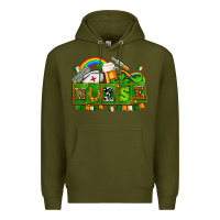 Army Green st patricks nurse Premium Hoodie - AdoDesignShop