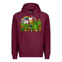 Burgundy st patricks nurse Premium Hoodie - AdoDesignShop