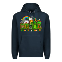 Navy st patricks nurse Premium Hoodie - AdoDesignShop