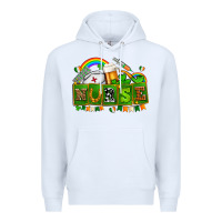 White st patricks nurse Premium Hoodie - AdoDesignShop