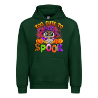 Forest Green too cute to spook with owl Urban Hoodie - Artiststas