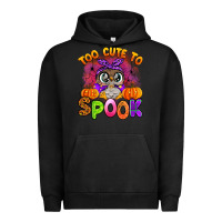 Pigment Black too cute to spook with owl Urban Hoodie - Artiststas