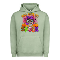 Pigment Oil Green too cute to spook with owl Urban Hoodie - Artiststas