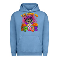 Pigment Pebble Blue too cute to spook with owl Urban Hoodie - Artiststas