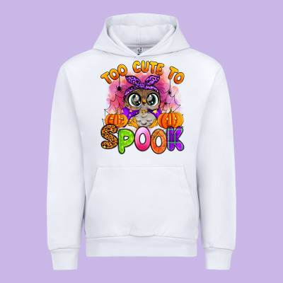 Too Cute To Spook With Owl Urban Hoodie Designed By Artiststas