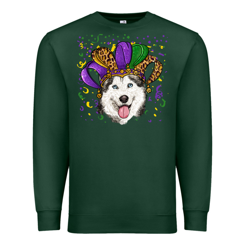 Mardi Gras Hat Husky Premium Sweatshirt by RanaPortraitStore | Teevron