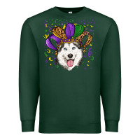Sports Green Mardi gras hat husky Premium Sweatshirt - RanaPortraitStore