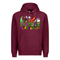 Burgundy mardi gras dentist Premium Hoodie - AdoDesignShop