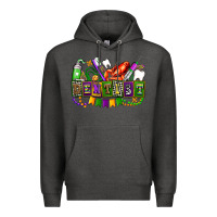 Charcoal Heather mardi gras dentist Premium Hoodie - AdoDesignShop