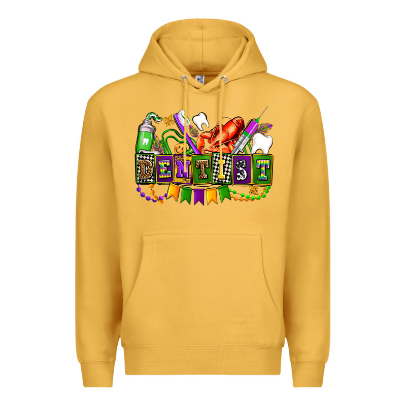 Mardi Gras Dentist Premium Hoodie by AdoDesignShop | Teevron