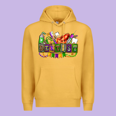 Mardi Gras Dentist Premium Hoodie Designed By Adodesignshop
