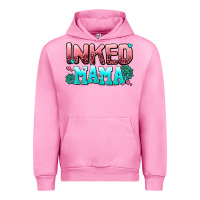 Fuchsia Pink inked mama Urban Hoodie - AdoDesignShop