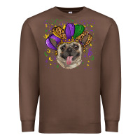Chestnut Mardi gras hat pug Premium Sweatshirt - RanaPortraitStore