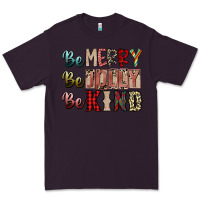 Plum be merry be jolly be kind Premium Tee - SublimationCraftShop
