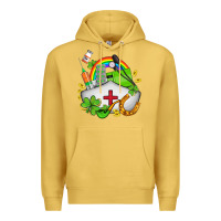 Antique Gold nurse  st patricks Premium Hoodie - AdoDesignShop
