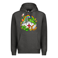 Charcoal Heather nurse  st patricks Premium Hoodie - AdoDesignShop