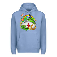 Colony Blue nurse  st patricks Premium Hoodie - AdoDesignShop