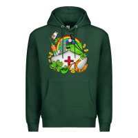 Sports Green nurse  st patricks Premium Hoodie - AdoDesignShop