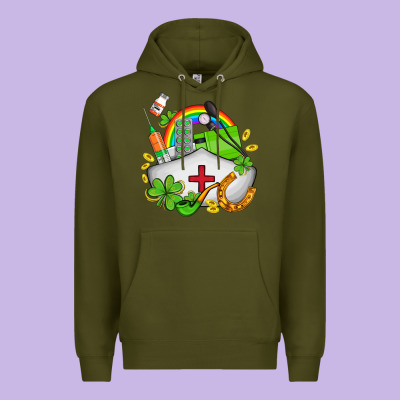 Nurse  St Patricks Premium Hoodie Designed By Adodesignshop