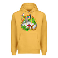 Mustard nurse  st patricks Premium Hoodie - AdoDesignShop