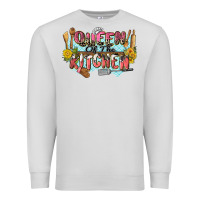 Dove Grey queen of the kitchen Premium Sweatshirt - Zillion Design Studio
