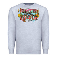Heather Grey queen of the kitchen Premium Sweatshirt - Zillion Design Studio